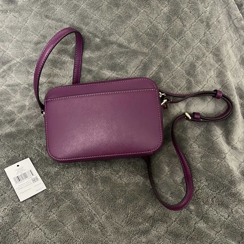 kate spade purple leather crossbody bag